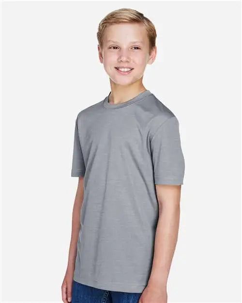 Team 365 Tt11hy Youth Sonic Heather Performance T-shirt - Athletic