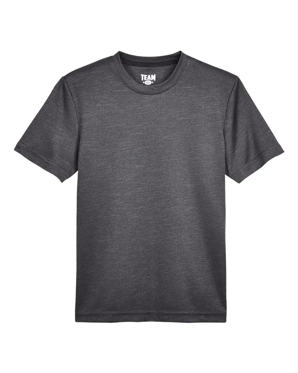 Team 365 Tt11hy Youth Sonic Heather Performance T-shirt - Dark Grey - Gray / s