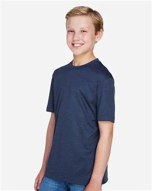 Team 365 Tt11hy Youth Sonic Heather Performance T-shirt - Sport Dark Navy