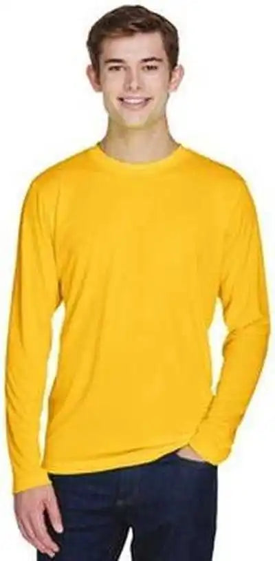 Team 365 Tt11l Men’s Zone Performance Long Sleeve t Shirt Sportathletic Gold