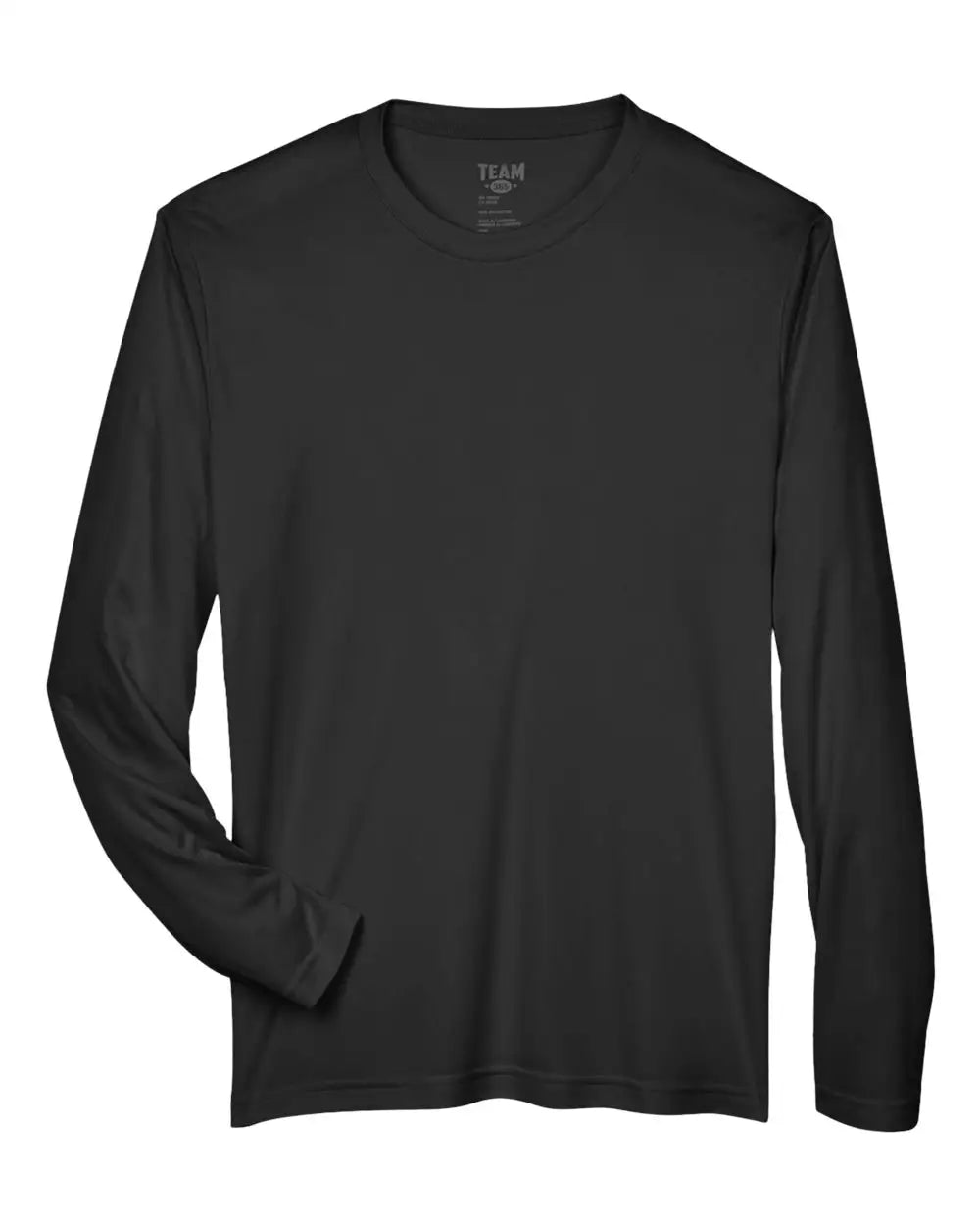 Team 365 Tt11l Men’s Zone Performance Long Sleeve T-shirt - Black - Xs