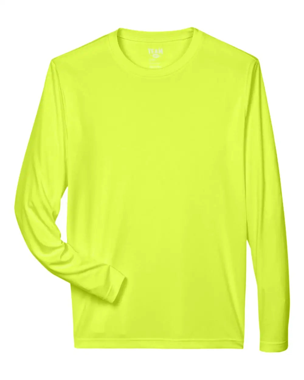 Team 365 Tt11l Men’s Zone Performance Long Sleeve T-shirt - Safety Yellow - Xs