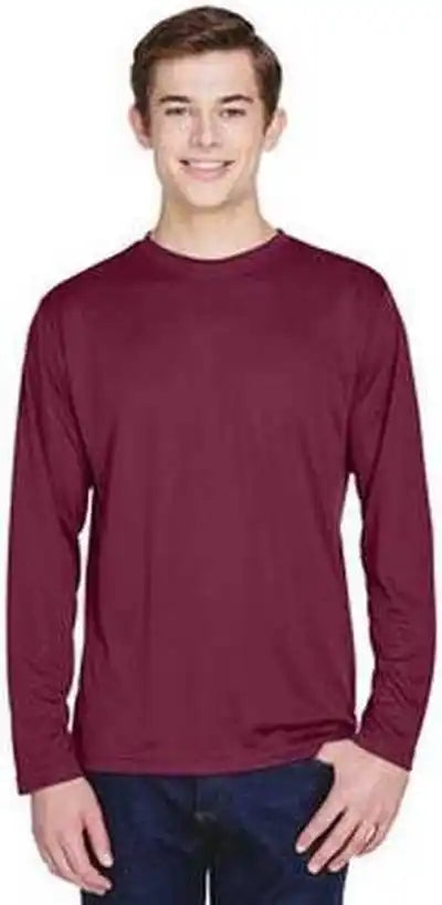 Team 365 Tt11l Men’s Zone Performance Long Sleeve t Shirt Sport Maroon