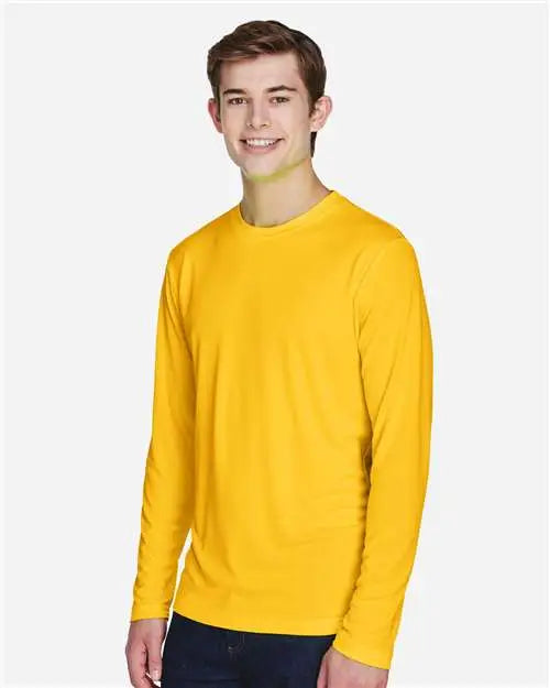 Team 365 Tt11l Men’s Zone Performance Long Sleeve T-shirt - Sport Athletic Gold