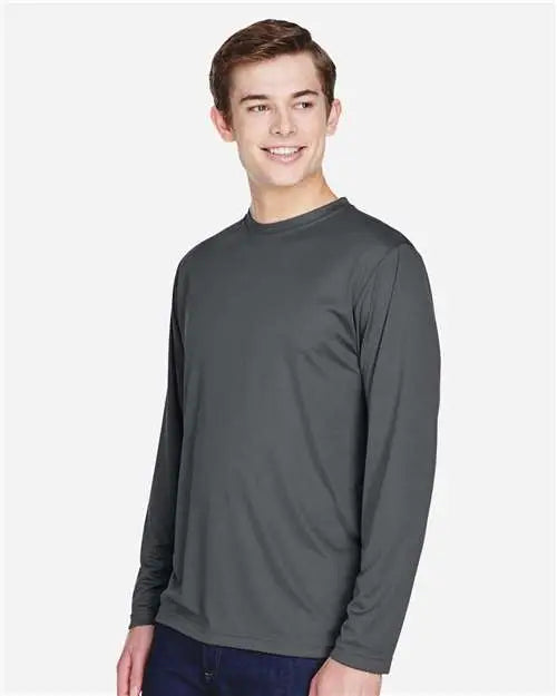 Team 365 Tt11l Men’s Zone Performance Long Sleeve T-shirt - Sport Graphite