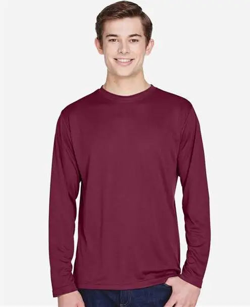 Team 365 Tt11l Men’s Zone Performance Long Sleeve T-shirt - Sport Maroon