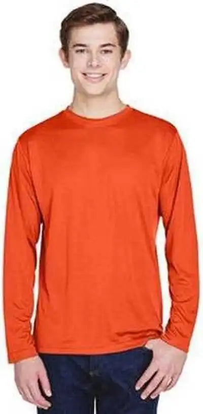 Team 365 Tt11l Men’s Zone Performance Long Sleeve t Shirt Sport Orange