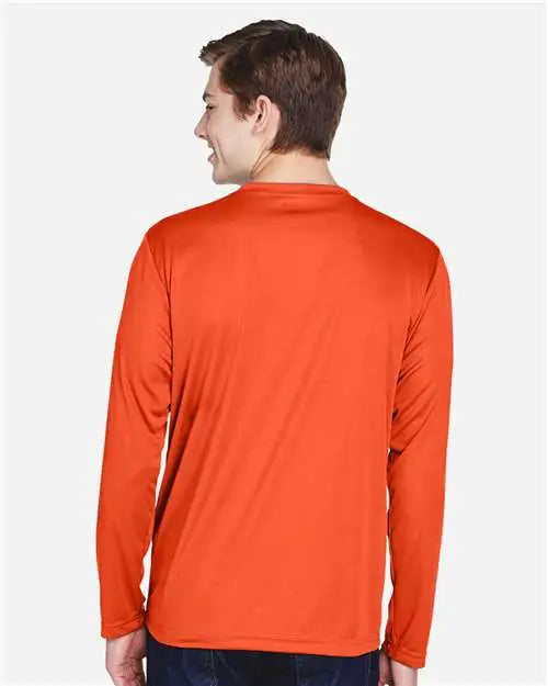 Team 365 Tt11l Men’s Zone Performance Long Sleeve T-shirt - Sport Orange