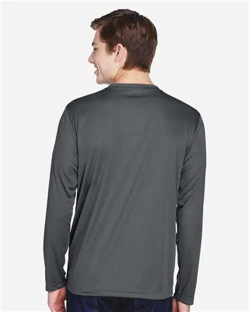 Team 365 Tt11l Men’s Zone Performance Long Sleeve T-shirt - Sport Graphite
