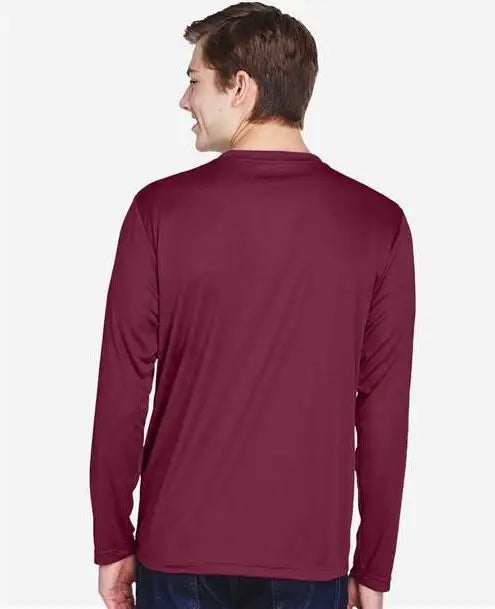Team 365 Tt11l Men’s Zone Performance Long Sleeve T-shirt - Sport Maroon