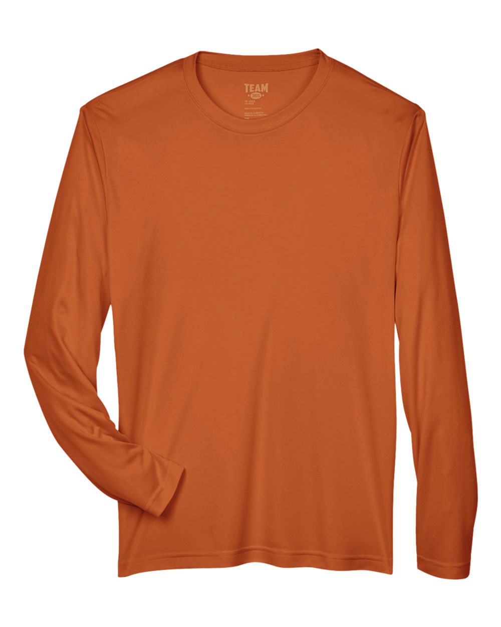 Team 365 Tt11l Men’s Zone Performance Long Sleeve T-shirt - Sport Burnt Orange