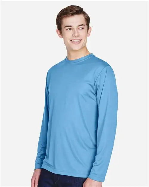 Team 365 Tt11l Men’s Zone Performance Long Sleeve T-shirt - Sport Light Blue