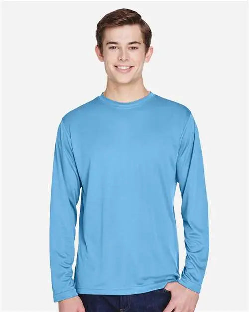 Team 365 Tt11l Men’s Zone Performance Long Sleeve T-shirt - Sport Light Blue