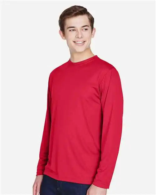 Team 365 Tt11l Men’s Zone Performance Long Sleeve T-shirt - Sport Red