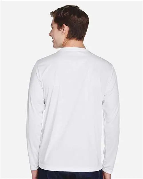 Team 365 Tt11l Men’s Zone Performance Long Sleeve T-shirt - White
