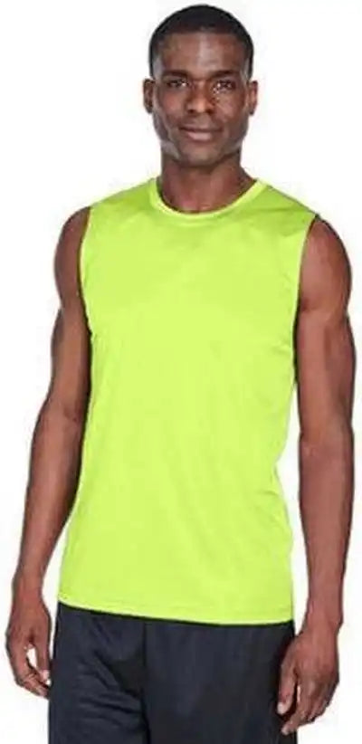 Team 365 Tt11m Men’s Zone Performance Muscle t Shirt Safety Yellow