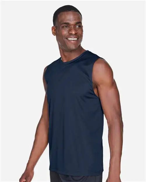 Team 365 Tt11m Men’s Zone Performance Muscle T-shirt - Sport Dark Navy