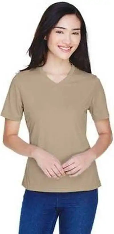 Team 365 Tt11w Ladies’ Zone Performance T-shirt - Desert Khaki