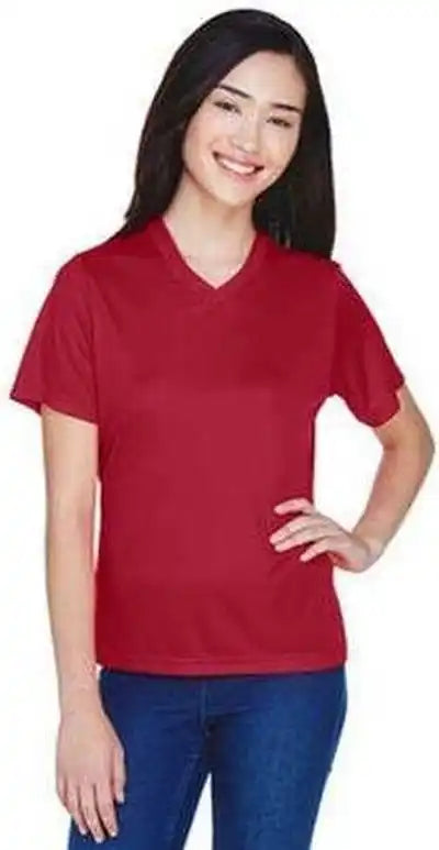 Team 365 Tt11w Ladies’ Zone Performance t Shirt Sport Scrlet Red