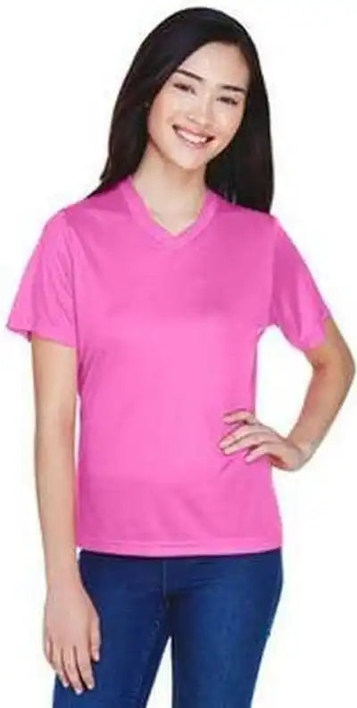 Team 365 Tt11w Ladies’ Zone Performance t Shirt Sportcharity Pink