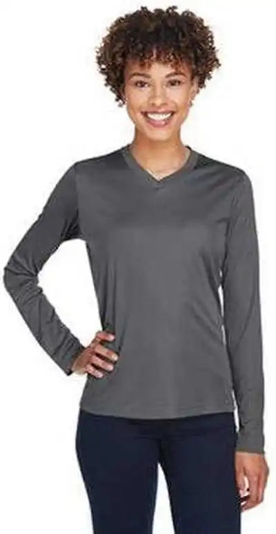 Team 365 Tt11wl Ladies’ Zone Performance Long Sleeve t Shirt Sport Graphite