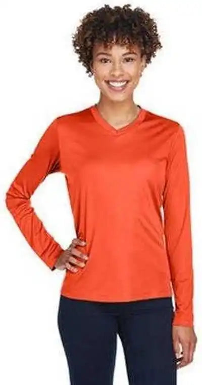 Team 365 Tt11wl Ladies’ Zone Performance Long Sleeve t Shirt Sport Orange