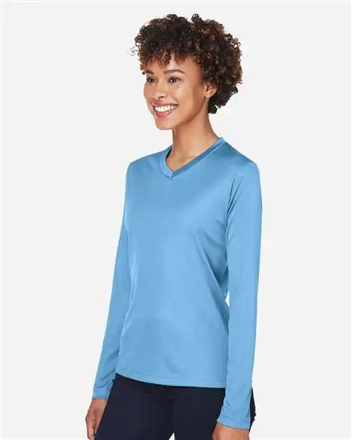 Team 365 Tt11wl Women’s Zone Performance Long Sleeve T-shirt - Sport Light Blue
