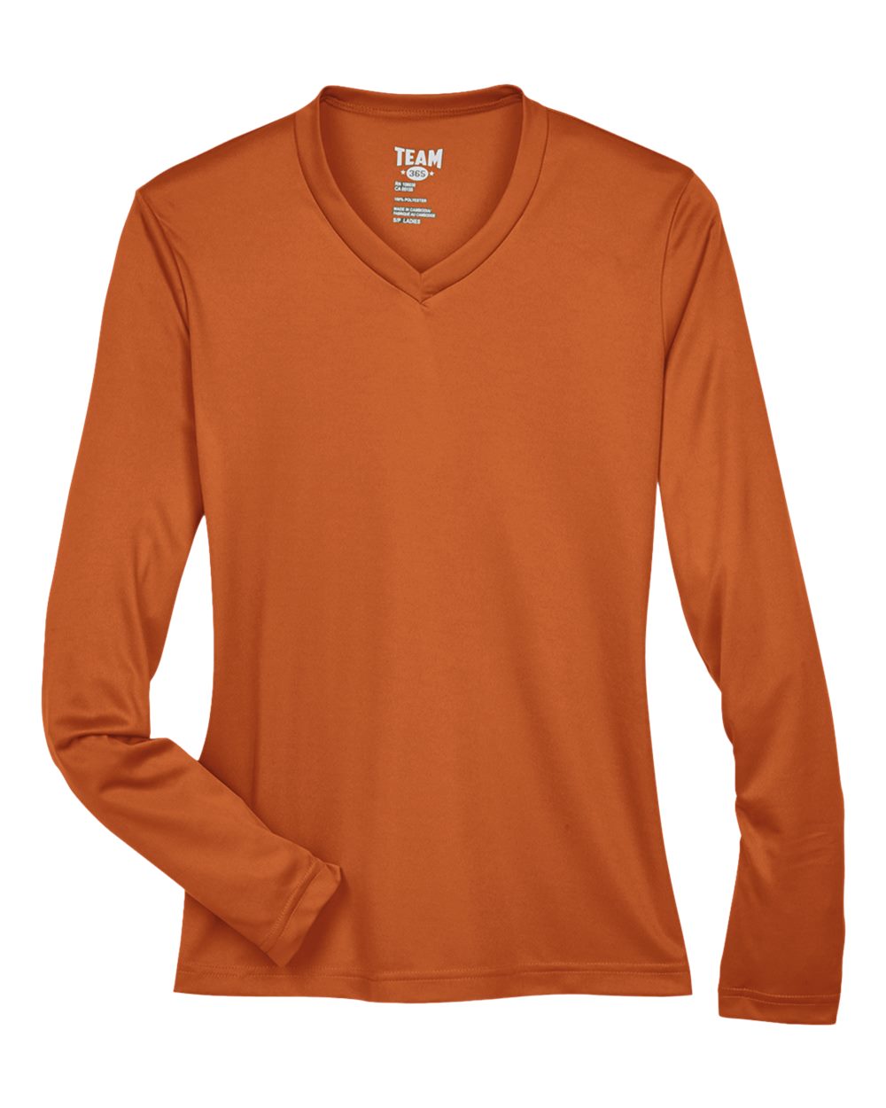 Team 365 Tt11wl Women’s Zone Performance Long Sleeve T-shirt - Sport Burnt Orange