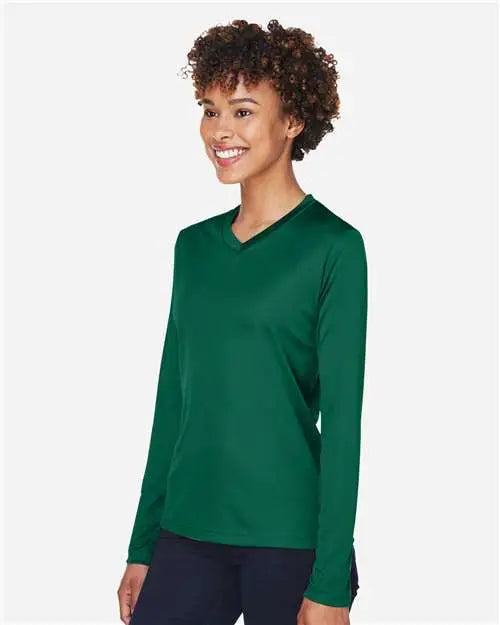 Team 365 Tt11wl Women’s Zone Performance Long Sleeve T-shirt - Sport Forest