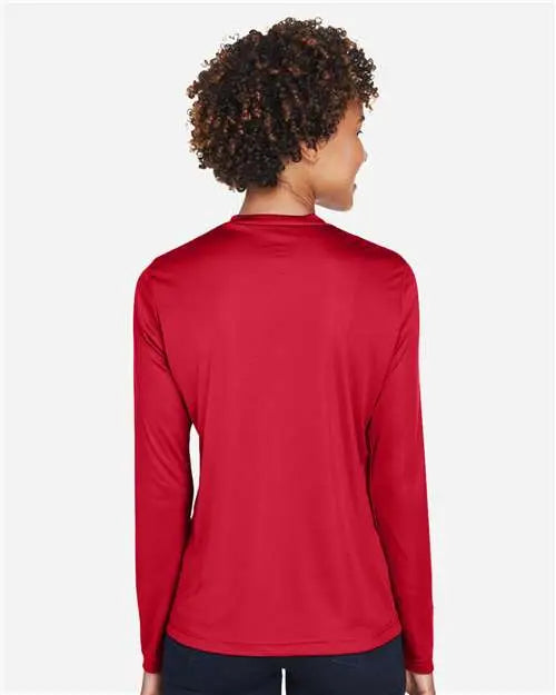 Team 365 Tt11wl Women’s Zone Performance Long Sleeve T-shirt - Sport Red