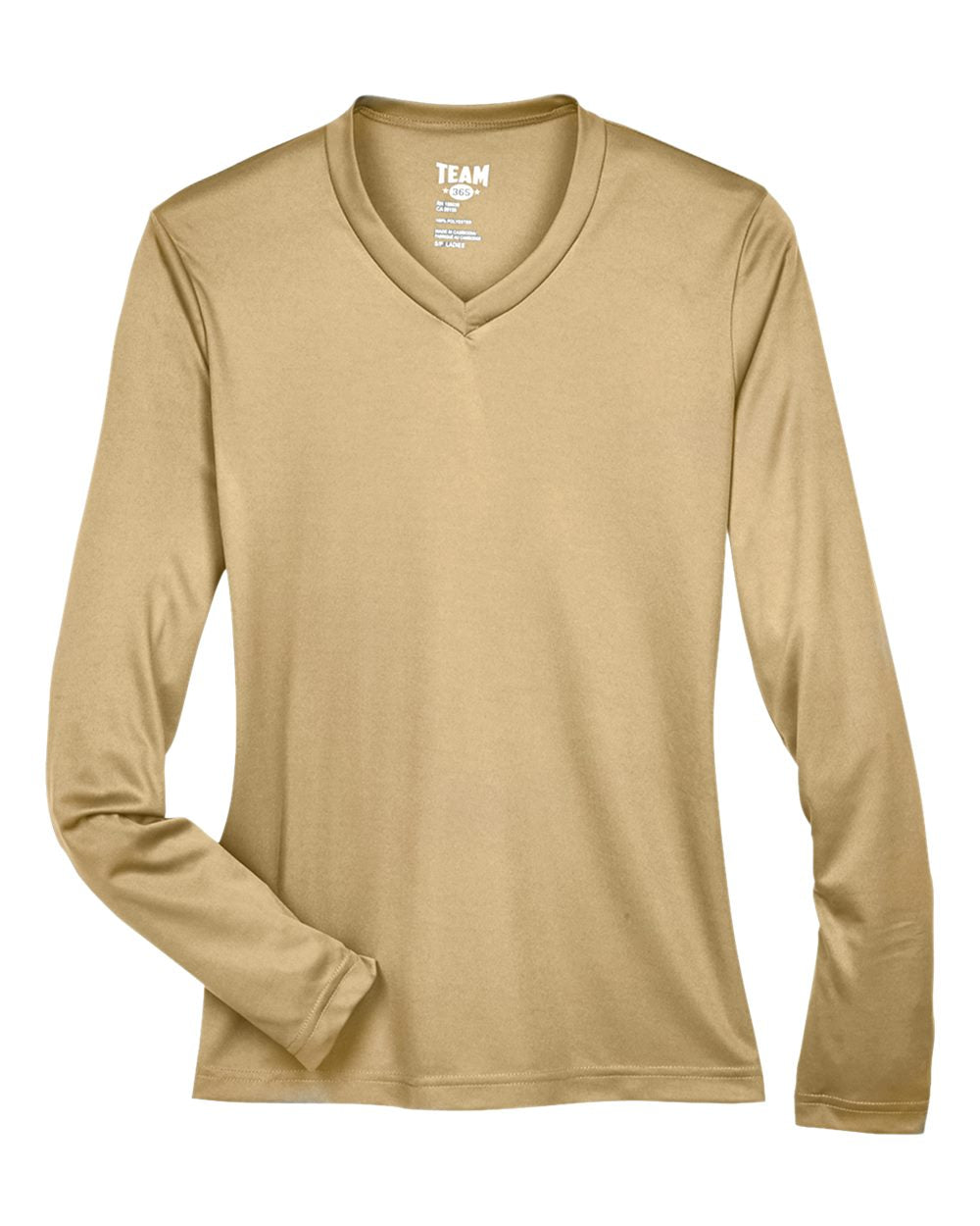Team 365 Tt11wl Women’s Zone Performance Long Sleeve T-shirt - Sport Vegas Gold