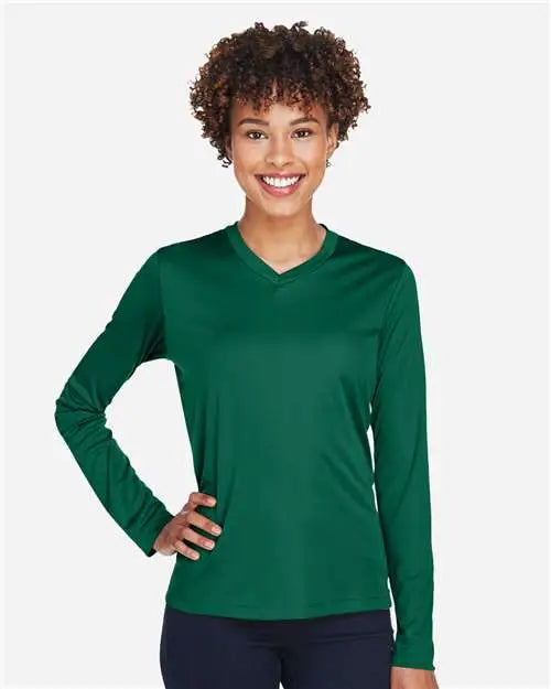 Team 365 Tt11wl Women’s Zone Performance Long Sleeve T-shirt - Sport Forest