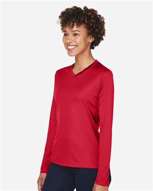 Team 365 Tt11wl Women’s Zone Performance Long Sleeve T-shirt - Sport Red