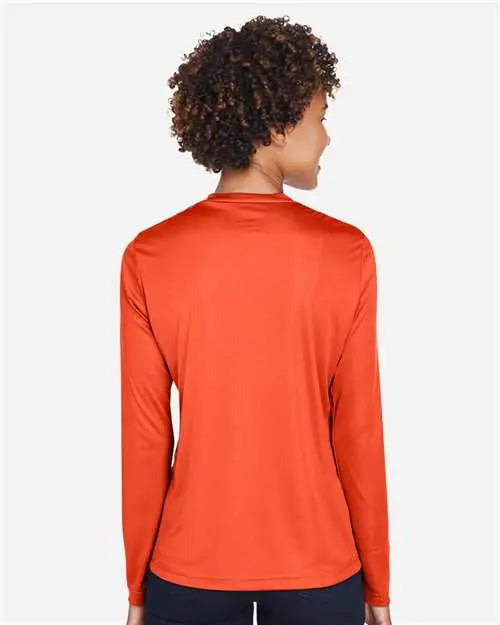 Team 365 Tt11wl Women’s Zone Performance Long Sleeve T-shirt - Sport Orange