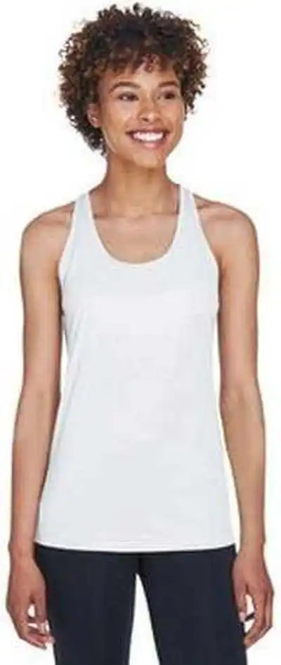 Team 365 Tt11wrc Ladies’ Zone Performance Racerback Tank - White