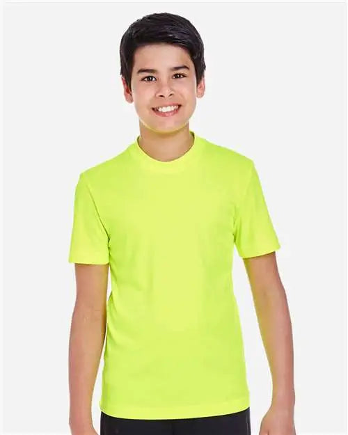 Team 365 Tt11y Youth Zone Performance T-shirt - Safety Yellow