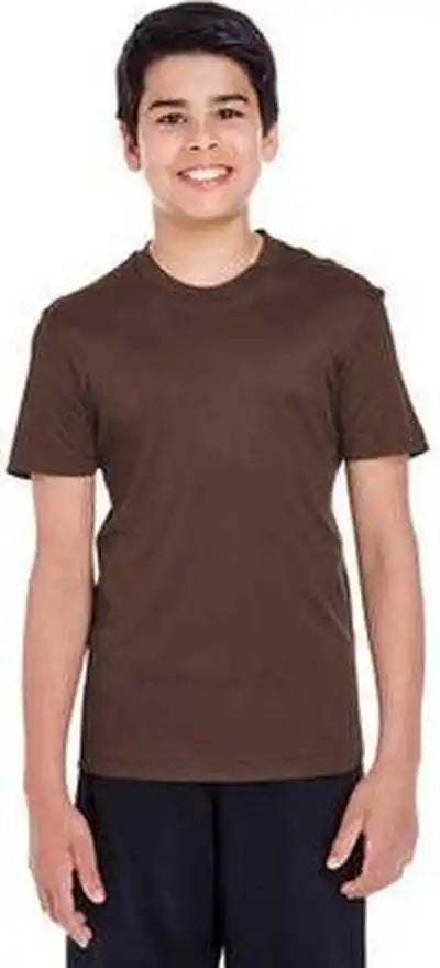 Team 365 Tt11y Youth Zone Performance t Shirt Sport Dark Brown