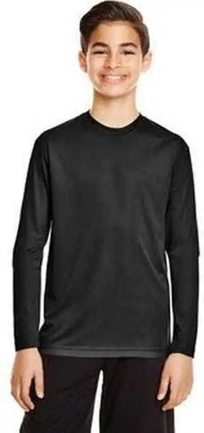 Team 365 Tt11yl Youth Zone Performance Long Sleeve t Shirt Black