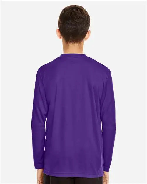 Team 365 Tt11yl Youth Zone Performance Long Sleeve T-shirt - Sport Purple