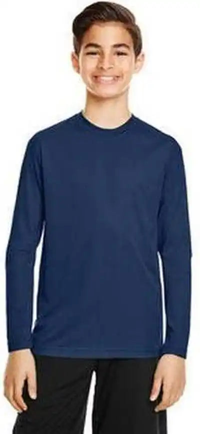 Team 365 Tt11yl Youth Zone Performance Long-sleeve T-shirt - Sport Dark Navy