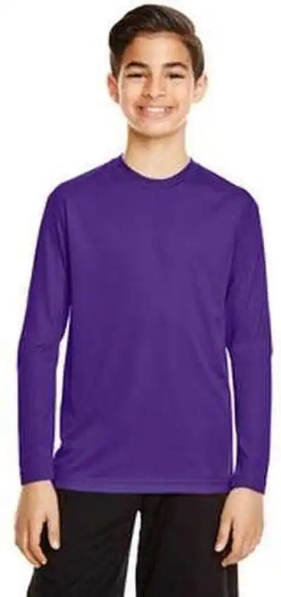 Team 365 Tt11yl Youth Zone Performance Long Sleeve t Shirt Sport Purple