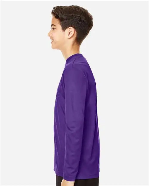 Team 365 Tt11yl Youth Zone Performance Long Sleeve T-shirt - Sport Purple