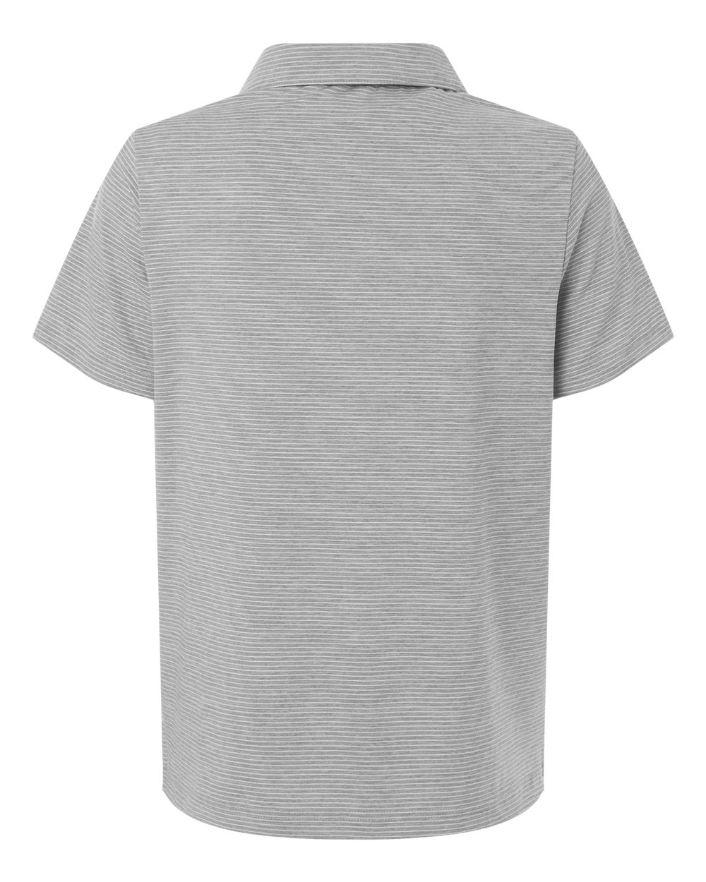 Team 365 Tt125w Women’s Relay Heathered Stripe Polo - Athletic Heather White