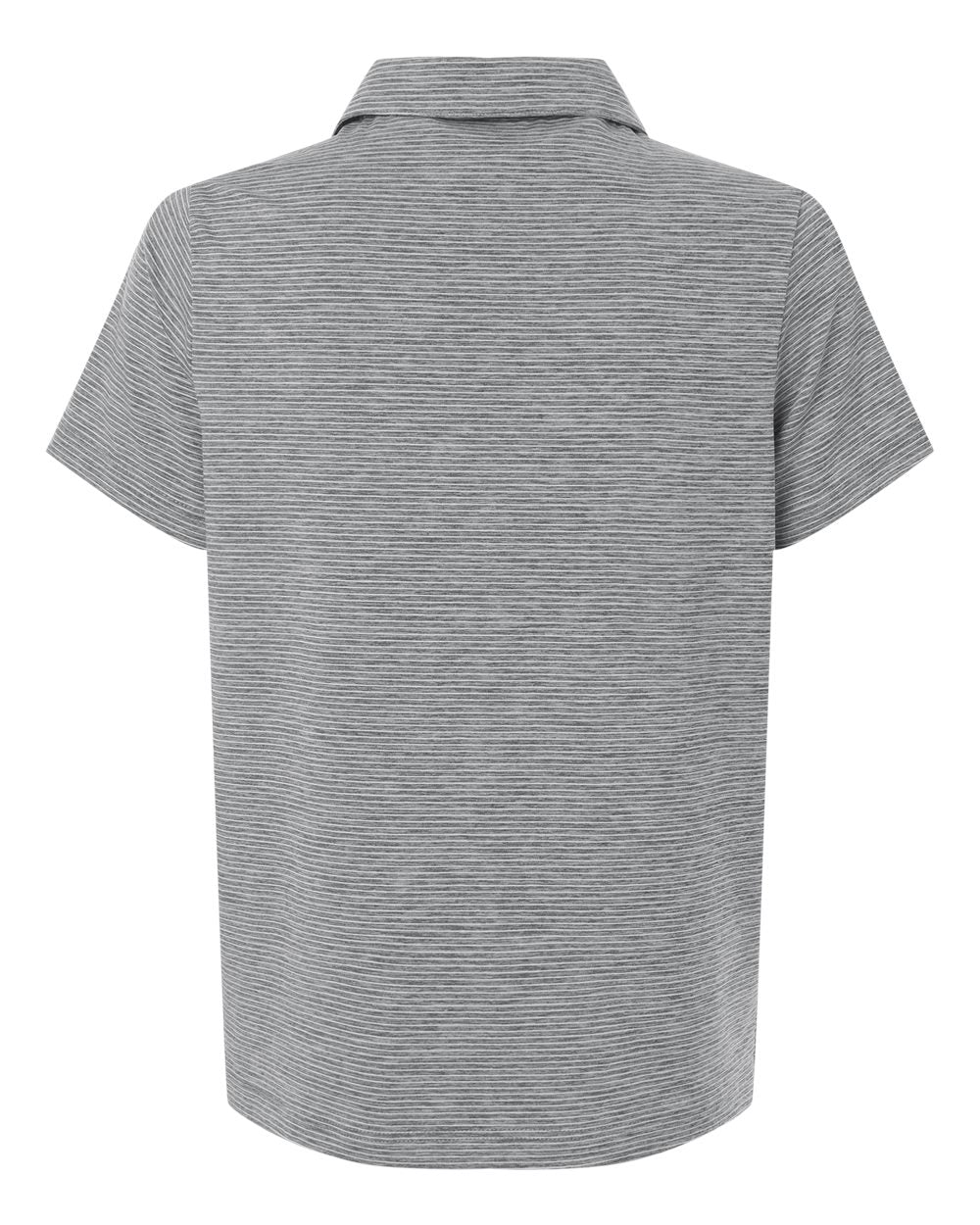 Team 365 Tt125w Women’s Relay Heathered Stripe Polo - Black Heather White