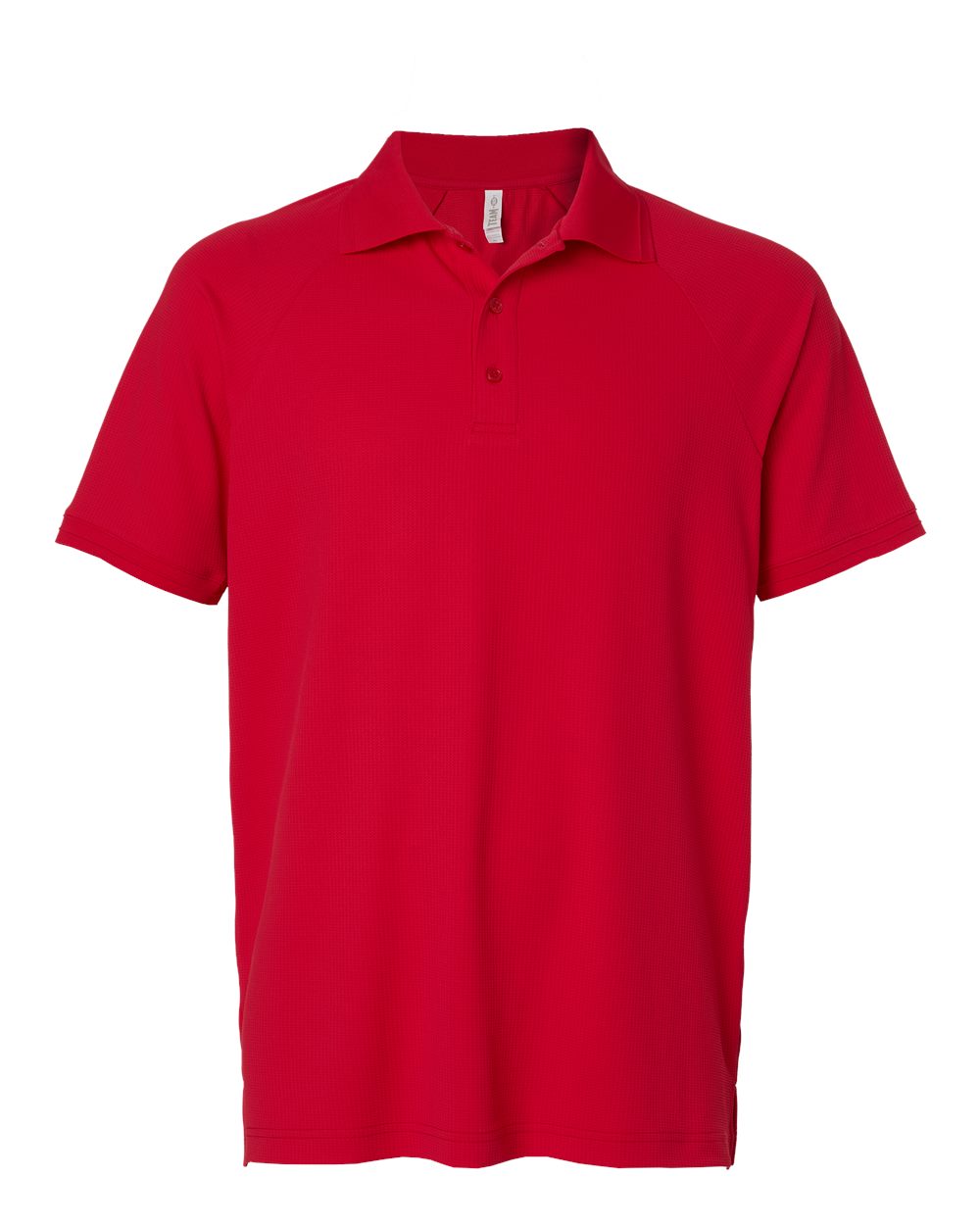 Team 365 Tt130 Men’s Topspin Stretch Grid Textured Polo - Sport Red