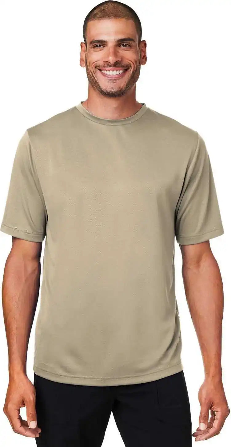 Team 365 Tt15 Men’s Zone Performance Mesh T-shirt - Desert Khaki