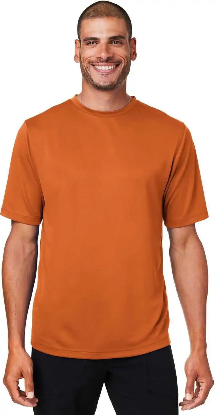 Team 365 Tt15 Men’s Zone Performance Mesh T-shirt - Sprt Burnt Ornge