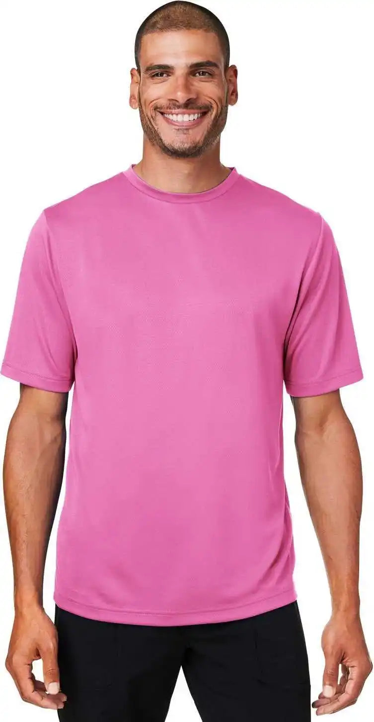 Team 365 Tt15 Men’s Zone Performance Mesh t Shirt Sprt Chrity Pink