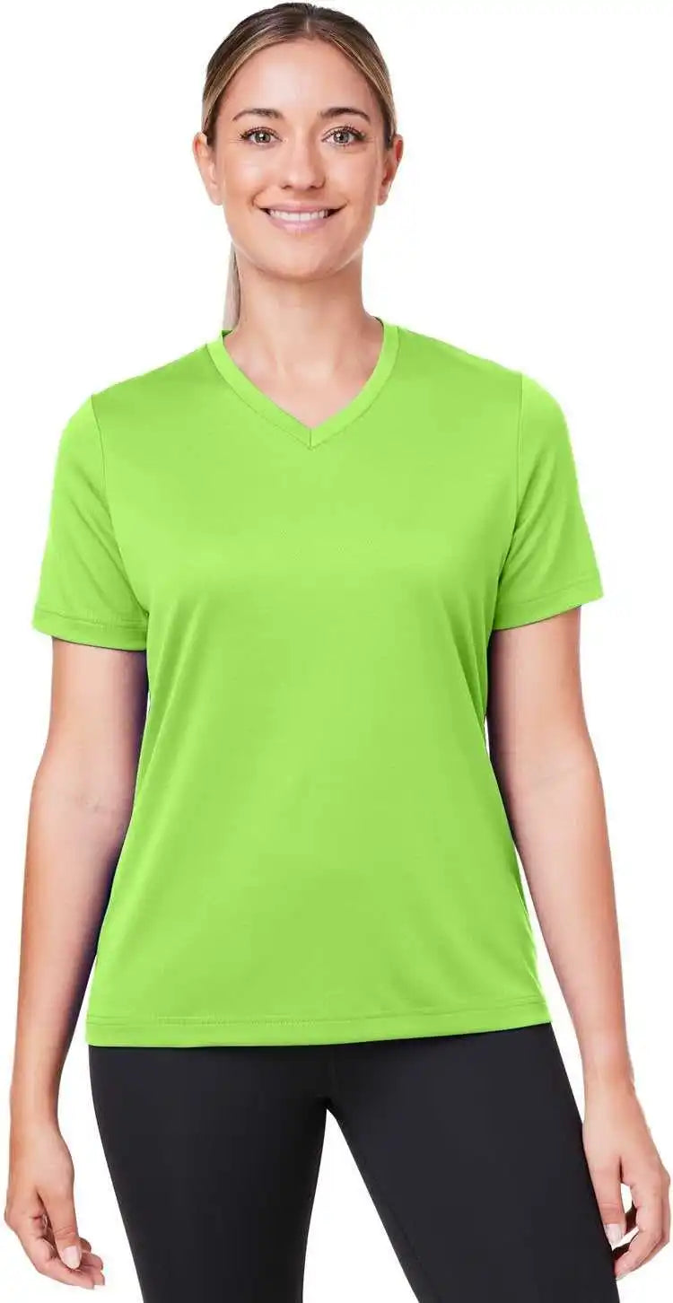Team 365 Tt15w Ladies’ Zone Performance Mesh T-shirt - Acid Green