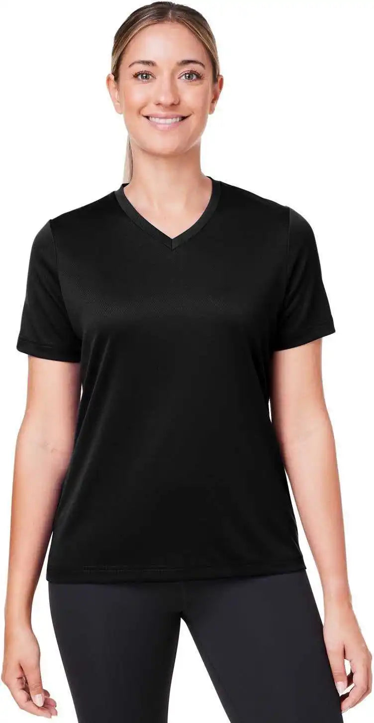 Team 365 Tt15w Ladies’ Zone Performance Mesh T-shirt - Black